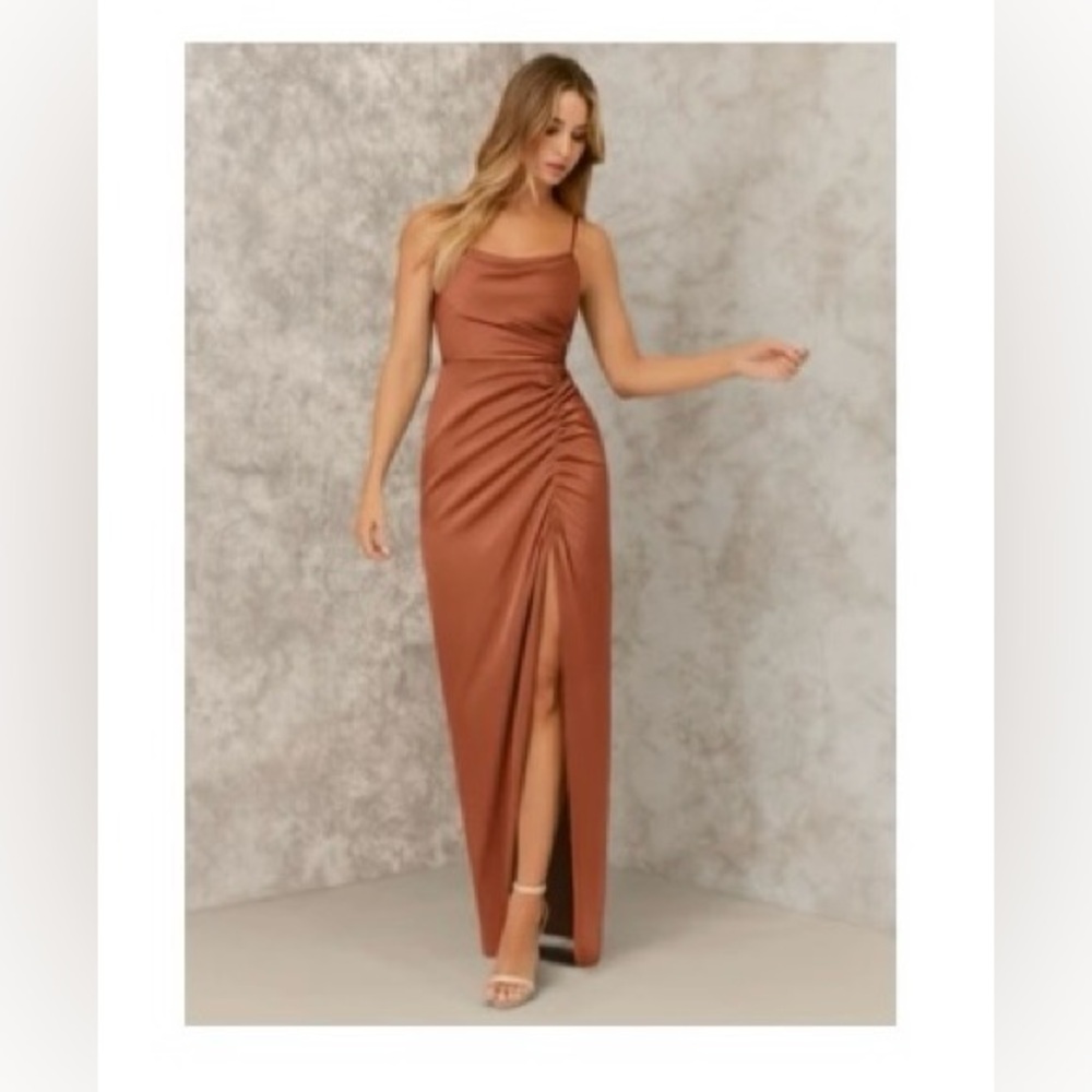 Azazie Bridesmaid Dress in Cedar Rose